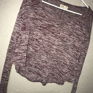 Hollister long sleeve of one shoulder shirt
